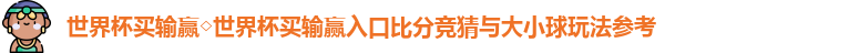 世界杯买输赢